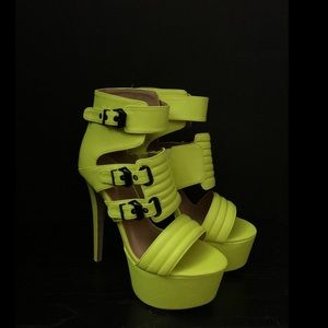 Neon Yellow Stilettos